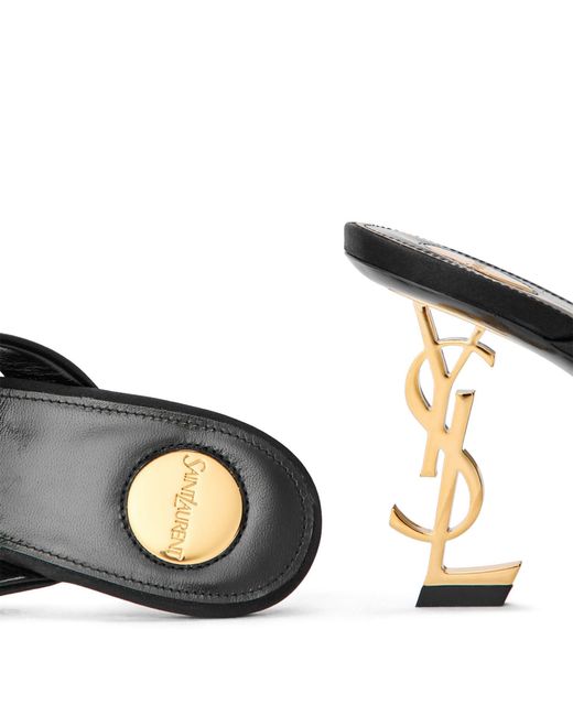 Saint Laurent Black High-Heeled Sandals