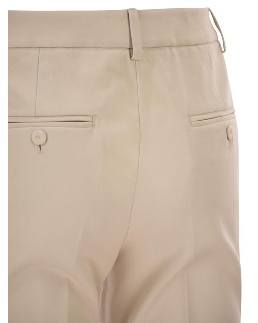 Weekend by Maxmara Natural Wkdvite Cropped Cigarette Trousers