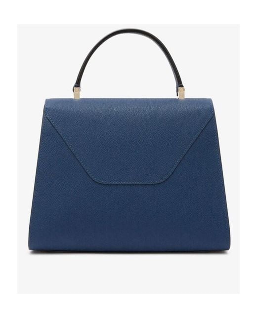 Valextra Blue Iside Medium Tote Bag