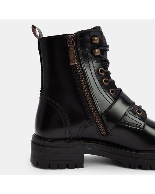 Barbour Black Solid Color Boots