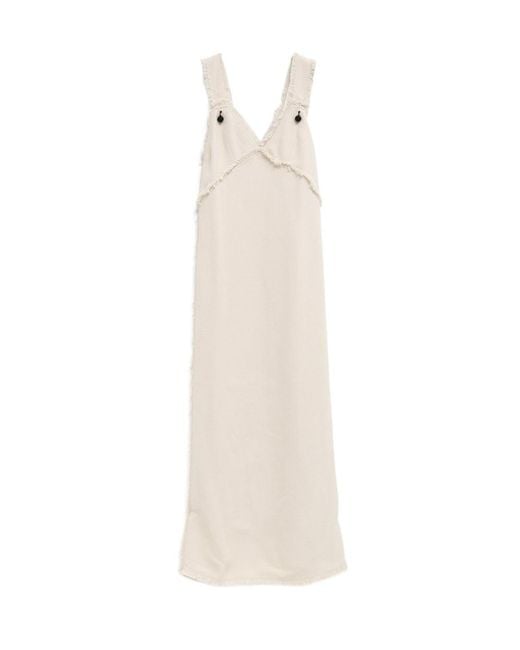 Totême White Guipure-Lace Cut-Out Dress