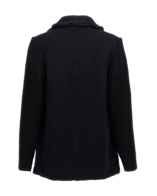 Comme des Garçons Blue Comme Des Garçons Shirt Double Breasted Long Sleeved Coat for men