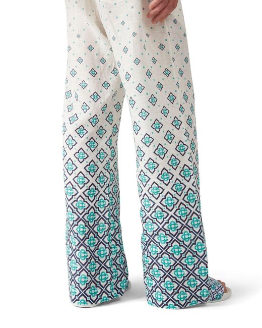 Casablanca Blue Gradient Monogram Trousers for men