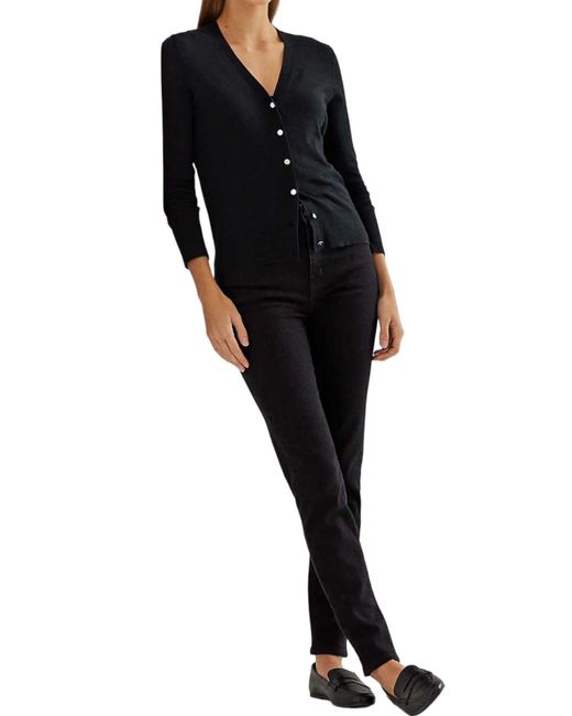 Ralph Lauren Black Fine-Knit Cardigan