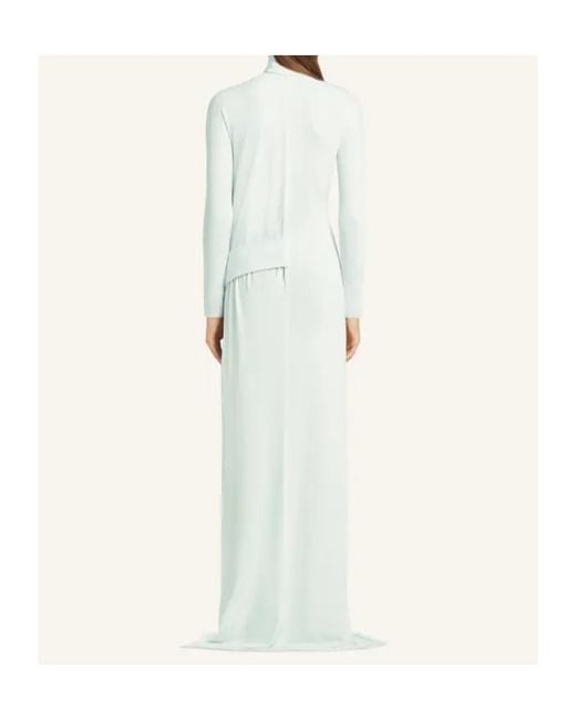 Courreges White Buckled Long Dress