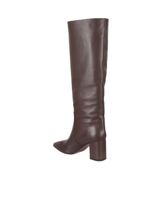 Paris Texas Brown Pointed-Toe Tall Boots