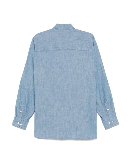 sunflower Blue Long-Sleeved Shirt for men