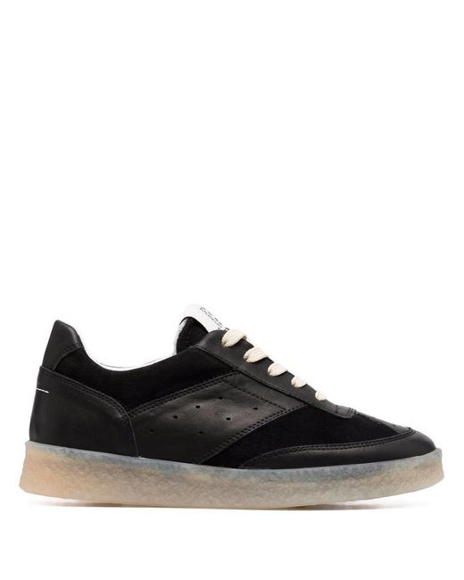 MM6 by Maison Margiela Black Replica Lace-Up Sneakers