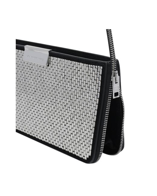 Alexander Wang White Siren Pochette Shoulder Bag