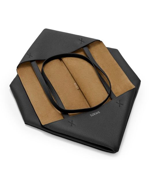 Loewe Black Large Puzzle Fold Tote Bag