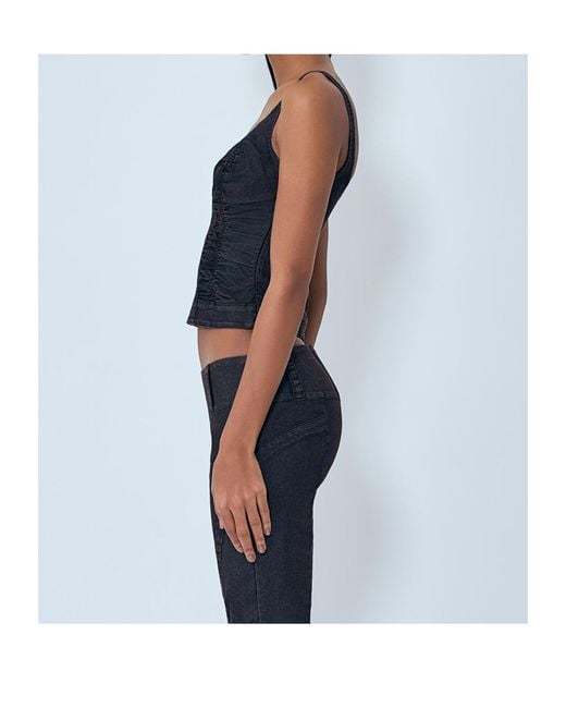 KNWLS Blue Miss Sixty X Pleated Vest