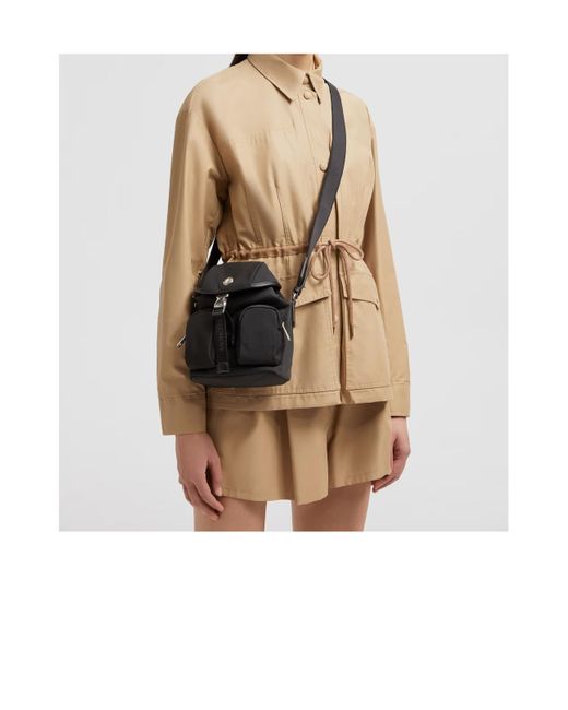 Moncler Black Trick Buckle Strapped Backpack