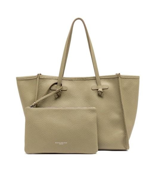Gianni Chiarini Natural Marcella Knot-Detail Tote Bag