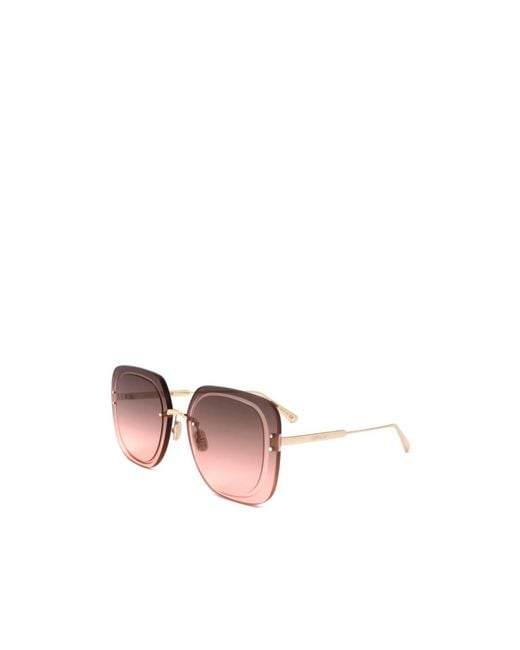 Dior Pink Rimless Sunglasses