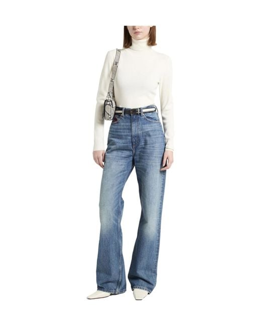 Dolce & Gabbana White Solid Color Polo Necks