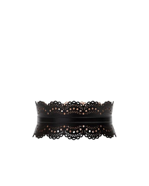 Alaïa Black Alaïa Vienne Wave Bustier Belt