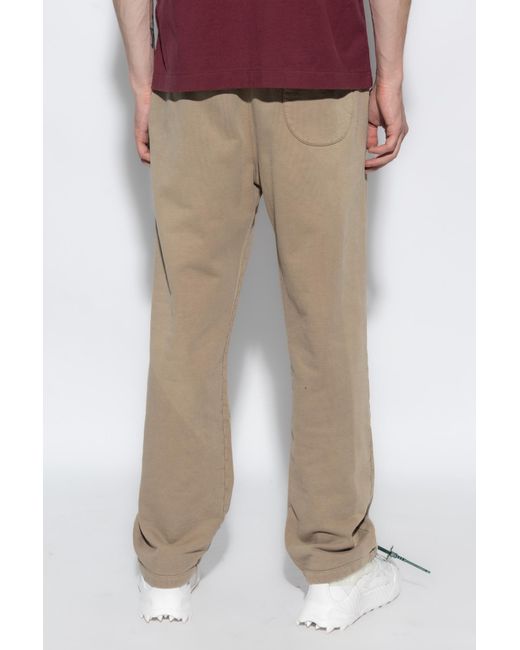 Off-White c/o Virgil Abloh Natural Logo Embroidered Drawstring Sweatpants for men