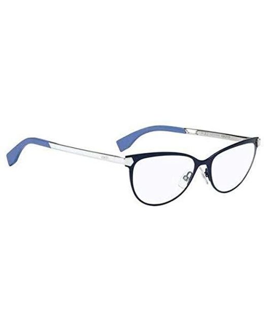 Fendi White Logo Detail Flat Lens