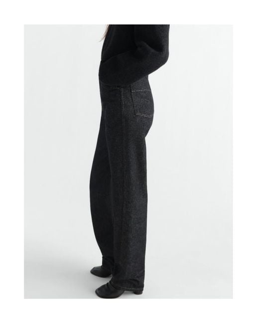 Lemaire Black Five Pockets Twisted Pants