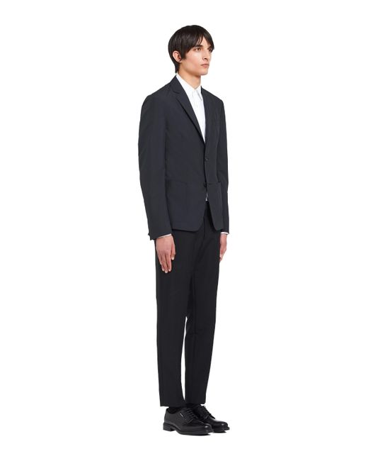 Prada Black Single-Breasted Suit Jacket for men