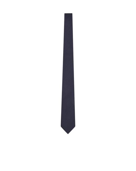 Giorgio Armani Blue Polka Dot Tie for men