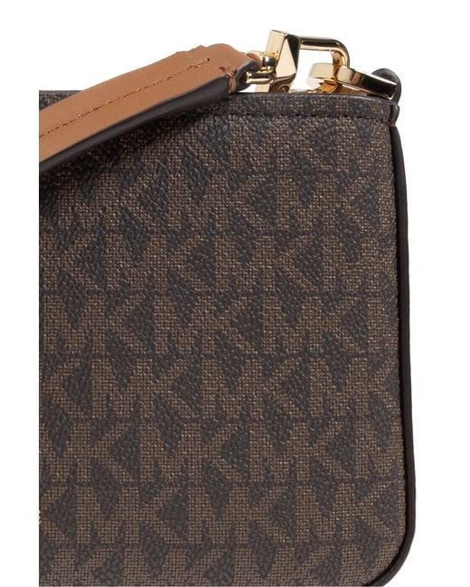 MICHAEL Michael Kors Brown Monogram Chain Shoulder Bag