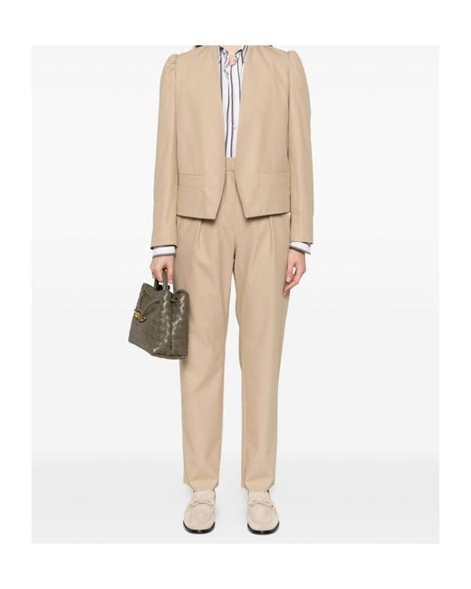 Max Mara Black Phebe Puff-Sleeve Open-Front Jacket