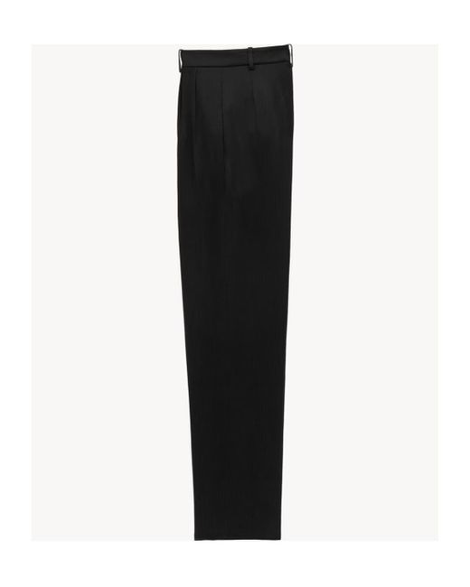 Saint Laurent Black Low-Rise Baggy Pants for men
