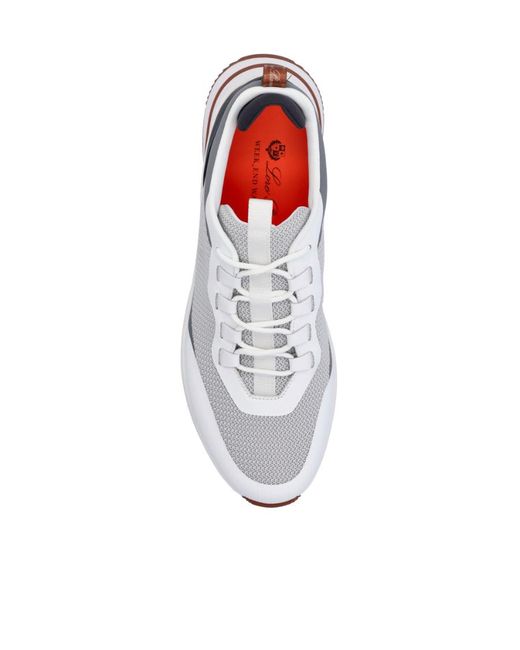 Loro Piana White Week-End Walk Sneakers for men