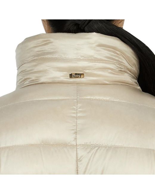 Herno Natural Faux-Fur Collar Coat