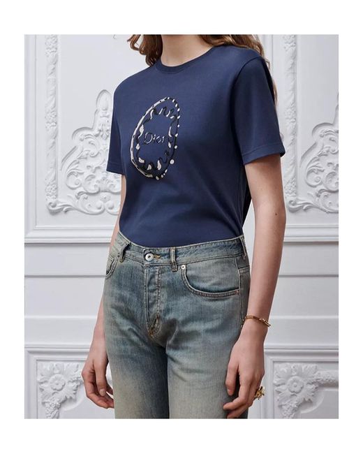 Dior Blue Fitted T-Shirt