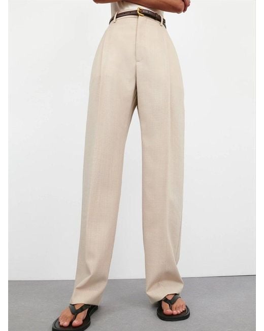 Wardrobe NYC White Trouser Mid Rise Trouser