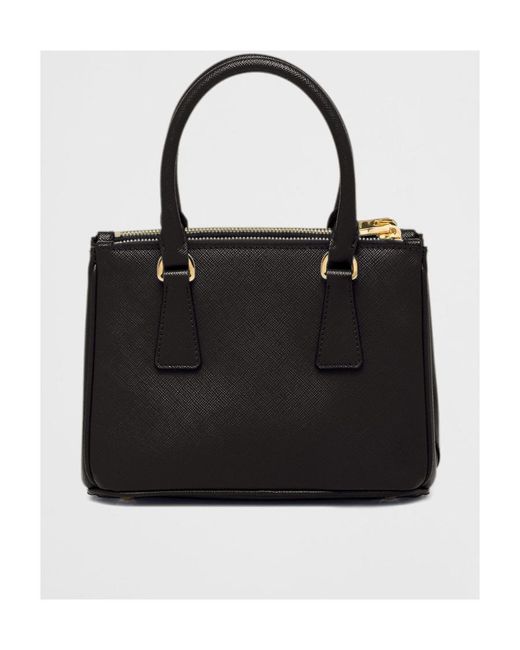 Prada Black Galleria Mini Saffiano Leather Bag