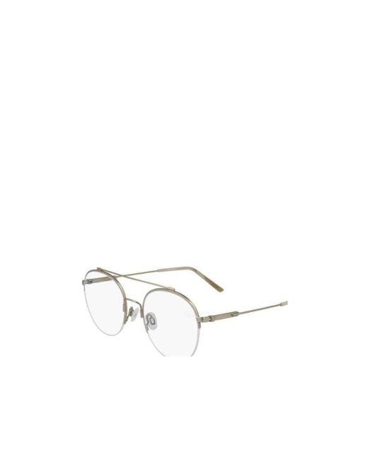 Calvin Klein White Half-Frame Flat Mirror for men