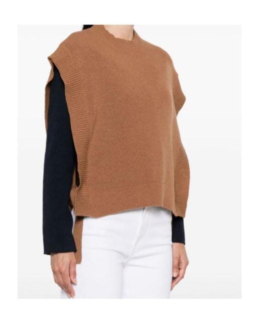 A.P.C. Brown Strap-Detail Vest