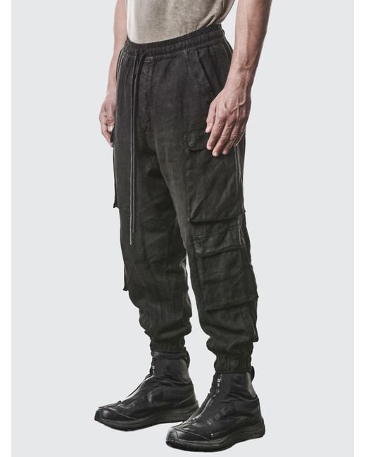 Thom Krom Black Double Breasted Work Casual Pants for men
