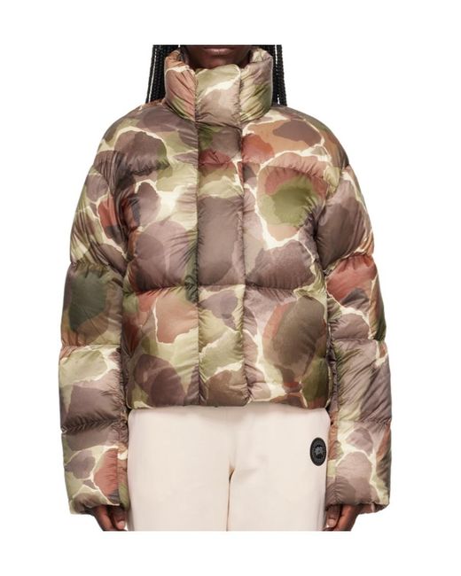 Canada Goose Brown Cypress Cropped Puffer Jacket