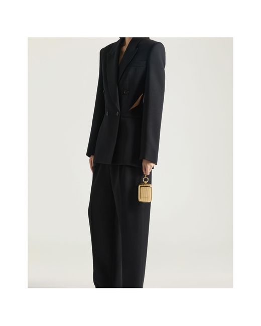 Givenchy Black Double-Breasted Slashed Jacket