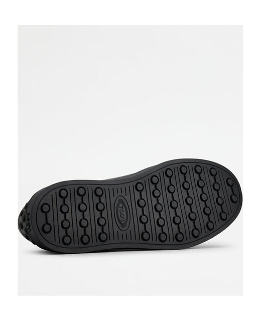 Tod's Black Round-Toe Lace-Up Sneakers for men