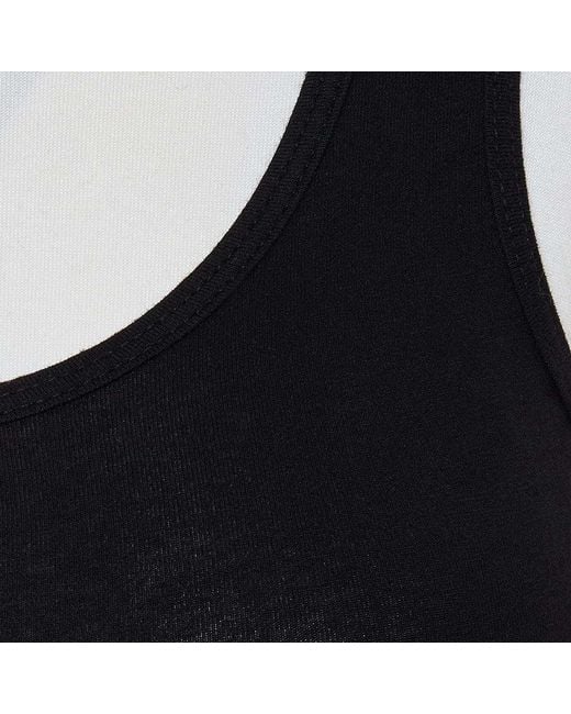 James Perse Black Long Jersey Tank Top