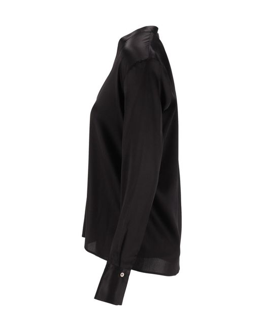 Al Duca D'aosta Black Long-Sleeve V-Neck Top