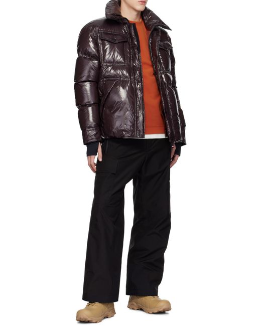 Moncler Black Grenoble Tecka Logo Detailed Quilted Jacket for men