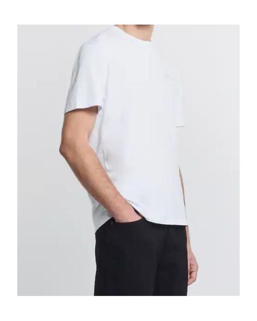 Hogan White Logo Printed Crewneck T-Shirt for men