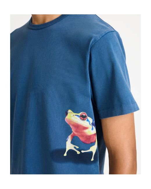 J.W. Anderson Blue Jw Anderson Short-Sleeved Crewneck T-Shirt for men