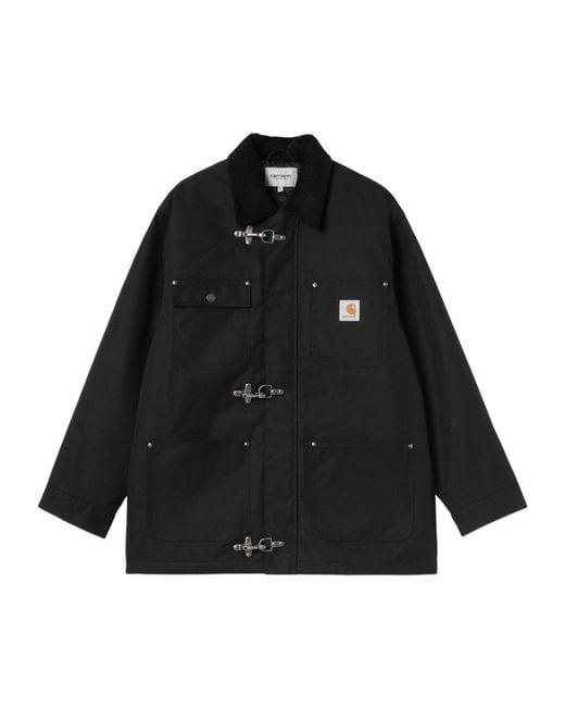 Carhartt Black Adair Logo Patch Jacket for men