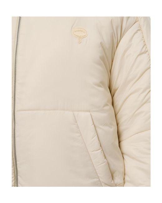 Mordecai Natural Hooded Zippered Cotton Jacket