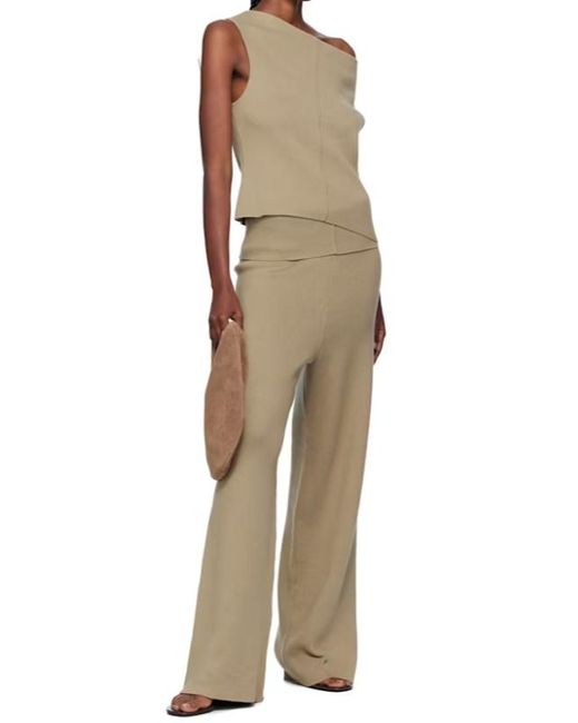 AYA MUSE Natural Strapless Seamed T-Shirt