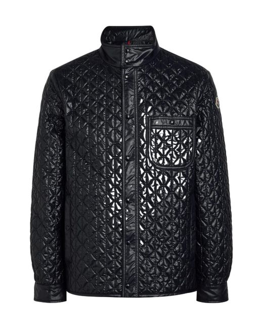Moncler Black Cleorine Quilted Shell Jacket for men