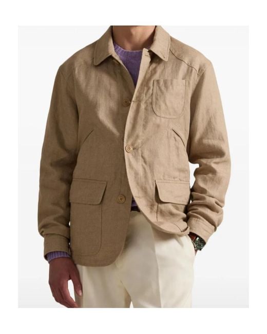 Polo Ralph Lauren Natural Herringbone Pocket Jacket for men