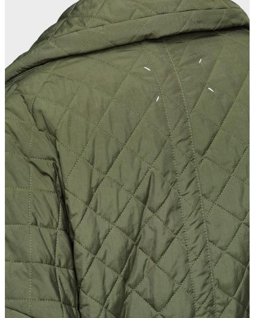Maison Margiela Green Quilted Coat